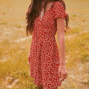 Red Floral Dress